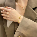[⭐JeweliWhal]LOGO STAR MOTIF GOLD BRACELET