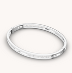 [⭐JeweliWhal]ZERO 1 SPIRAL LOGO SILVER BRACELET