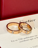 [⭐JeweliWhal]LOVE RING 4MM 1 DIAMOND