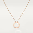 [⭐JeweliWhal]LOVE NECKLACE 16MM 3 DIAMONDS