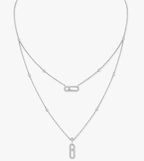 [⭐JeweliWhal] MS Double-Circle Full-Diamond Necklace