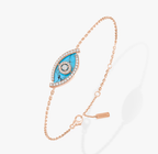 [⭐JeweliWhal] M LUCKY EYE TURQUOISE ROSE GOLD BRACELET