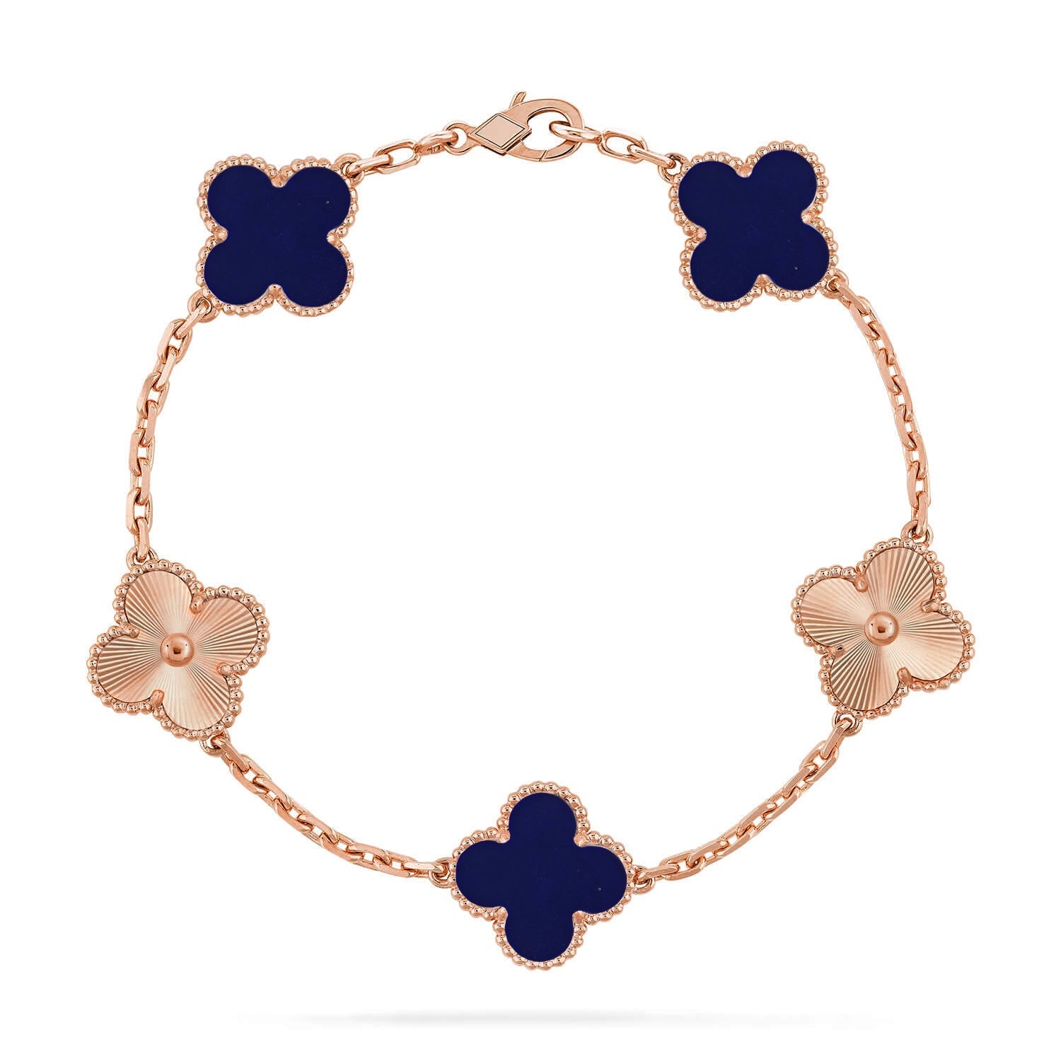 [⭐JeweliWhal]CLOVER 5 MOTIF LAPIS LAZULI BRACELET COLLECTION