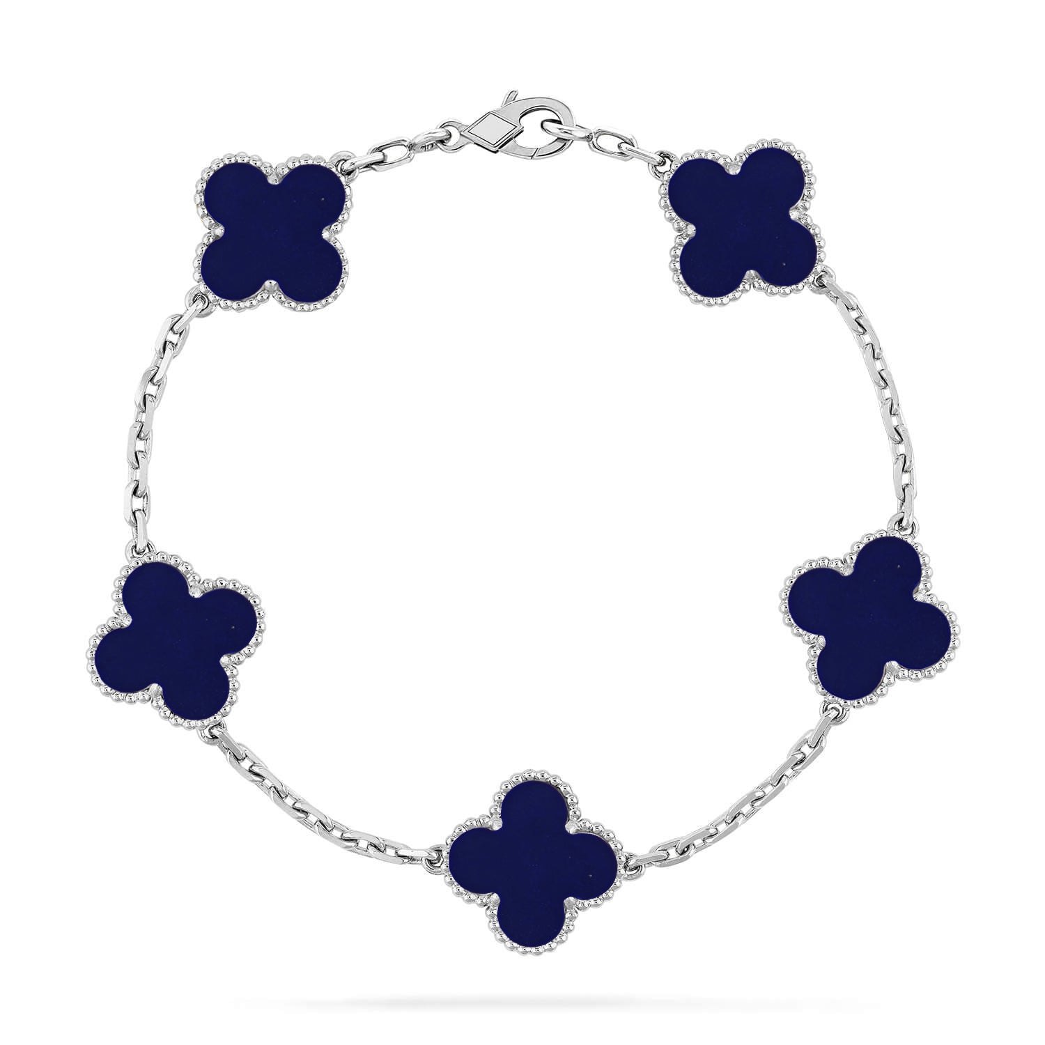 [⭐JeweliWhal]CLOVER 5 MOTIF LAPIS LAZULI BRACELET COLLECTION