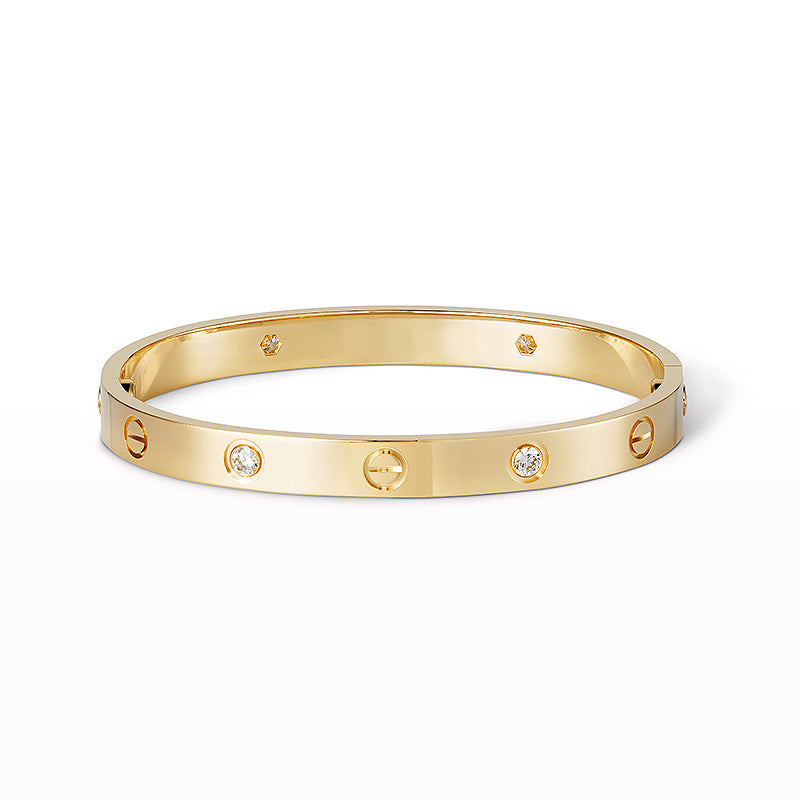 [⭐JeweliWhal]LOVE BRACELET 6.1MM 4 DIAMONDS