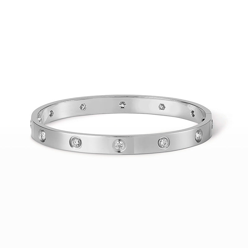 [⭐JeweliWhal]LOVE BRACELET 6.1MM 10 DIAMONDS