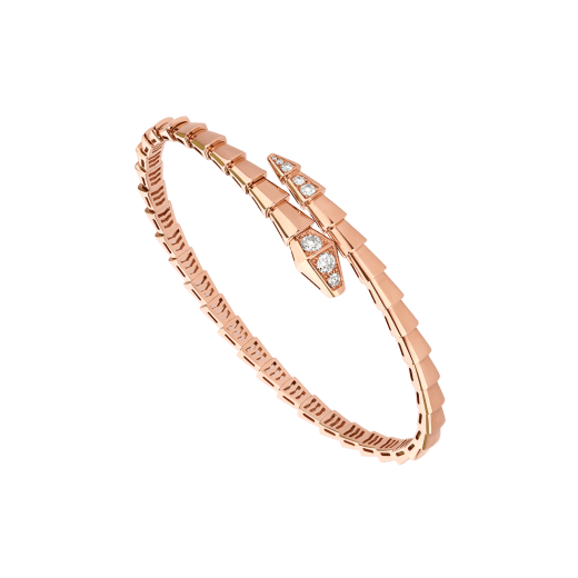 [⭐JeweliWhal]SERPENTI BRACELET DIAMONDS PINK GOLD