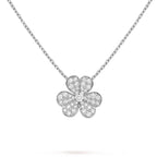 [⭐JeweliWhal]CLOVER DIAMOND NECKLACE SILVER