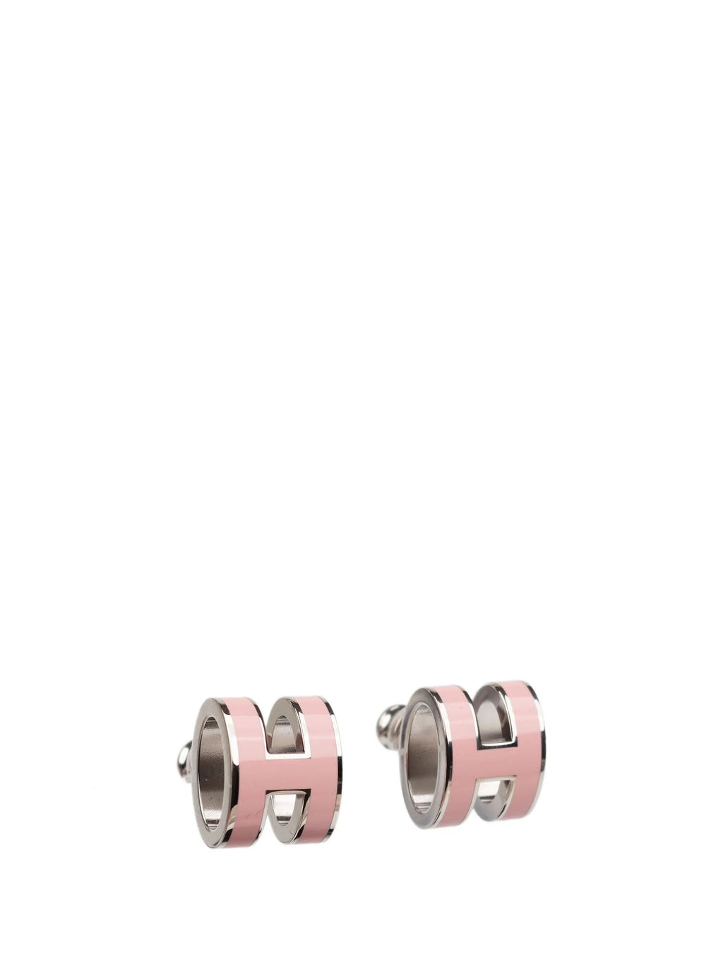 [⭐JeweliWhal]MINI POP H SILVER EARRINGS PINK