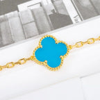 [⭐JeweliWhal] CLOVER 5 MOTIF TURQUOISE BRACELET COLLECTION