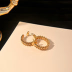 [⭐JeweliWhal]CLASH SMALL HOOP EARRINGS