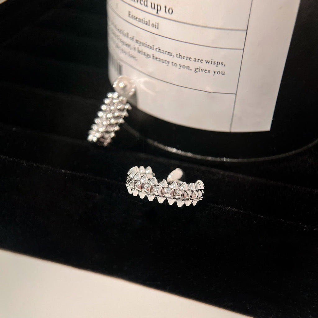 [⭐JeweliWhal]CLASH SMALL HOOP EARRINGS