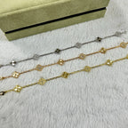[⭐JeweliWhal]CLOVER 6 MOTIF DIAMOND LASER BRACELET