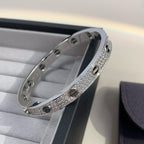 [⭐JeweliWhal]LOVE BRACELET 6.1MM DIAMOND-PAVED CERAMIC