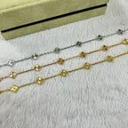 [⭐JeweliWhal]クローバー 6モチーフ ダイヤモンドブレスレット