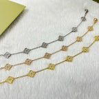 [⭐JeweliWhal]クローバー 6モチーフ ダイヤモンドブレスレット