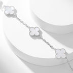 [⭐JeweliWhal]CLOVER 10 MOTIFS WHITE MOTHER OF PEARL NECKLACE
