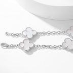 [⭐JeweliWhal]CLOVER 10 MOTIFS WHITE MOTHER OF PEARL NECKLACE