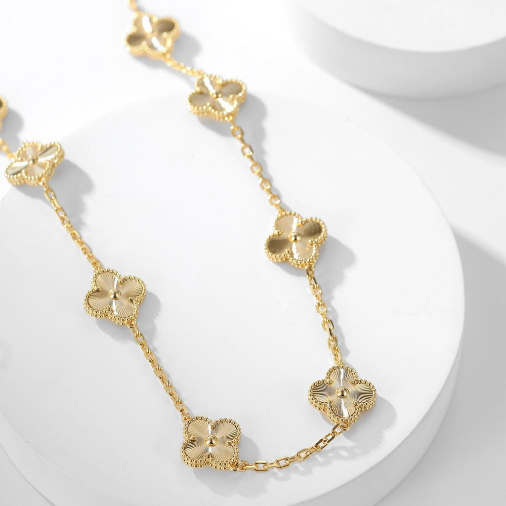 [⭐JeweliWhal]CLOVER 10 MOTIFS LASER NECKLACE