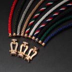 [⭐JeweliWhal]FORCE LARGE HORSESHOE FULL DIAMOND BRACELET ROSE GOLD