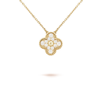 [⭐JeweliWhal]クローバー 15mm ダイヤモンド シングルフラワーネックレス