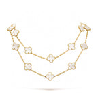 [⭐JeweliWhal]CLOVER 20 MOTIFS WHITE MOP NECKLACE