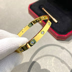 [⭐JeweliWhal]LOVE BRACELET 6.1MM 10 DIAMONDS