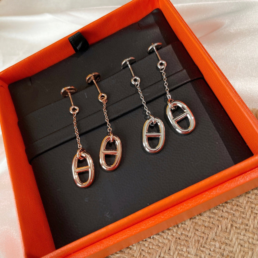 [⭐JeweliWhal]CHAINE TASSEL EARRINGS