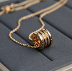 [⭐JeweliWhal]ZERO 1 PINK GOLD DIAMOND NECKLACE