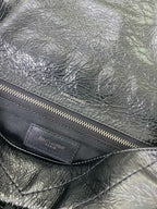 ミディアム ニキ 28インチ ブラック カーフスキン チェーンバッグ 高級