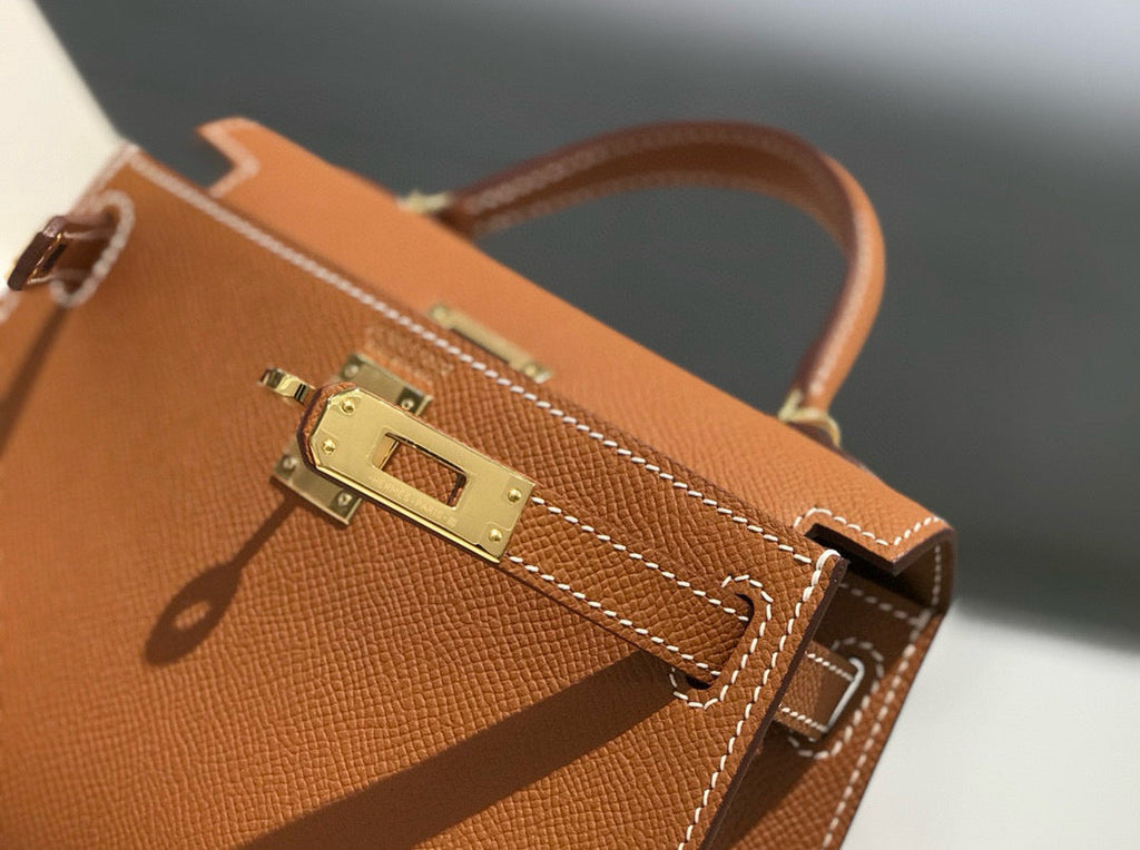 HM ケリー ミニ 20 ゴールデンブラウン エプソムゴールドハードウェア