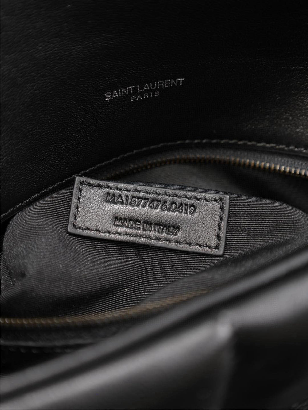 ルル パファー ミディアム 29インチ オールブラック シープスキン ブラックハードウェア