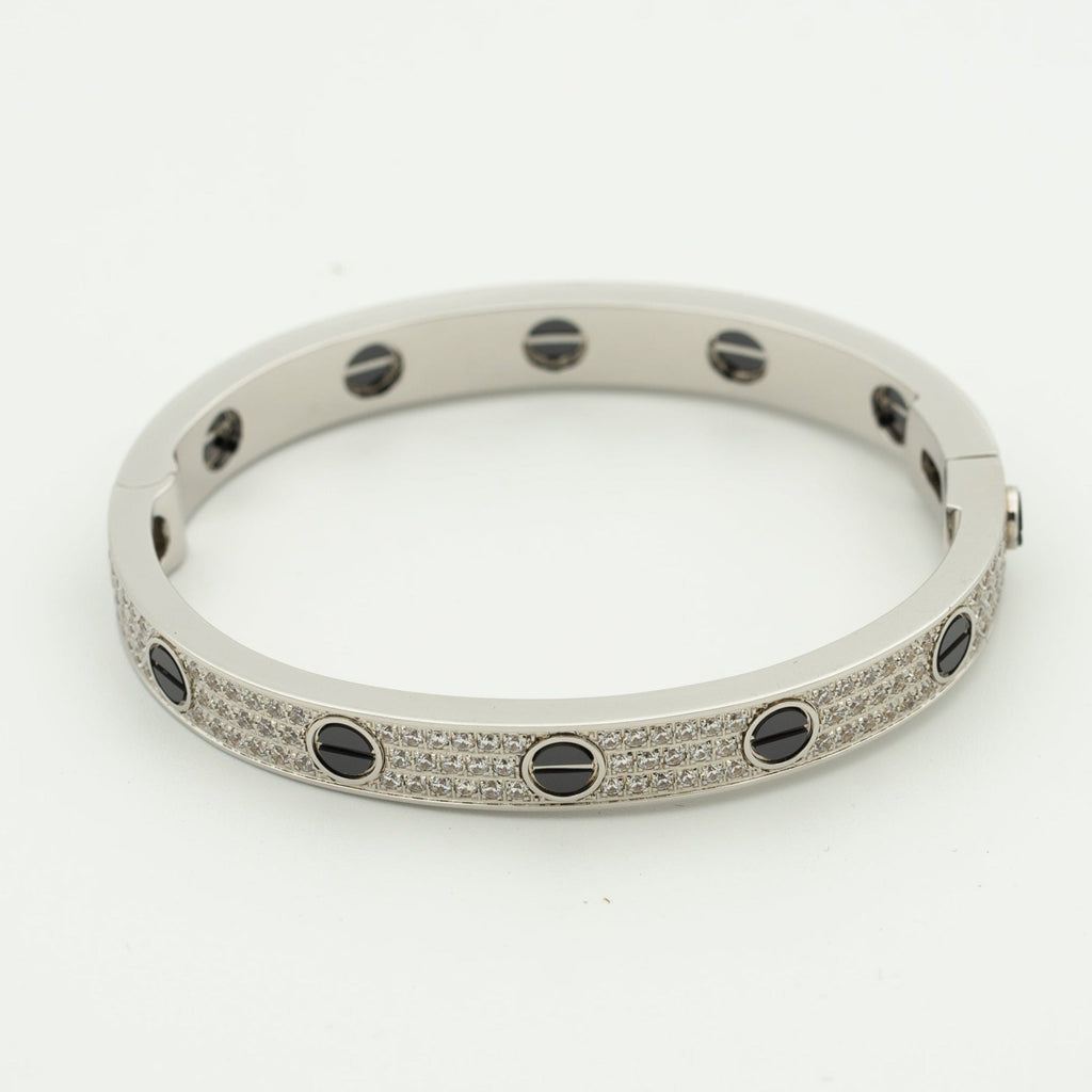 [⭐JeweliWhal]LOVE BRACELET 6.1MM DIAMOND-PAVED CERAMIC