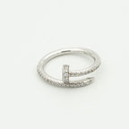 [⭐JeweliWhal]JUSTE RING 1.8MM SILVER DIAMONDS
