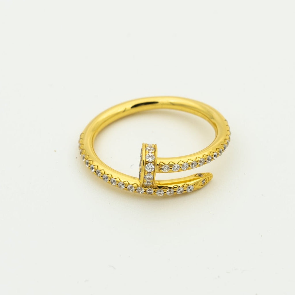 [⭐JeweliWhal]JUSTE RING 1.8MM GOLD DIAMONDS