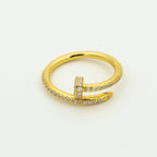 [⭐JeweliWhal]JUSTE RING 1.8MM GOLD DIAMONDS