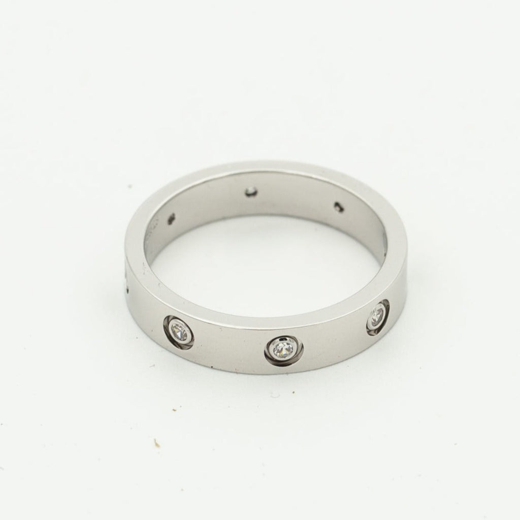 [⭐JeweliWhal]LOVE RING 3.6MM 8 DIAMONDS