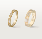 [⭐JeweliWhal]LOVE RING 2.6mm-wide full-diamond ring Gold