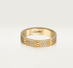 [⭐JeweliWhal]LOVE RING 4mm-wide full-diamond ring GOLD