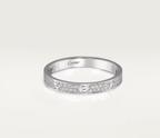 [⭐JeweliWhal]LOVE RING 2.6mm幅 フルダイヤモンドリング シルバー