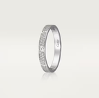 [⭐JeweliWhal]LOVE RING 2.6mm幅 フルダイヤモンドリング シルバー