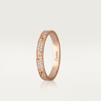 [⭐JeweliWhal]LOVE RING 2.6mm-wide full-diamond ring Rose Gold