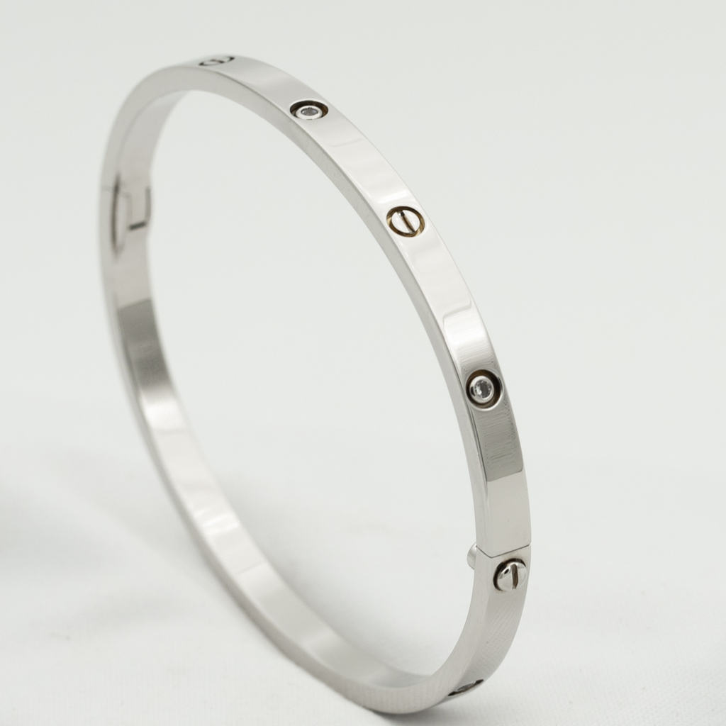 [⭐JeweliWhal]LOVE BRACELET 3.65MM 6 DIAMONDS