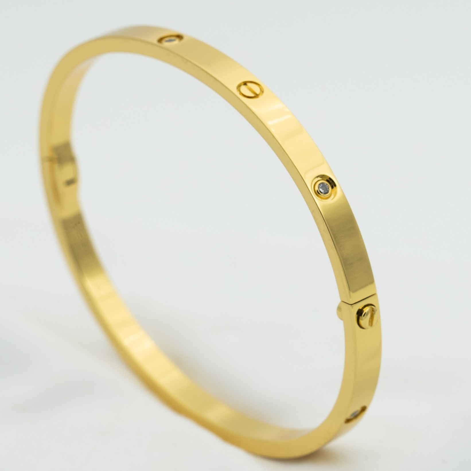 [⭐JeweliWhal]LOVE BRACELET 3.65MM 6 DIAMONDS