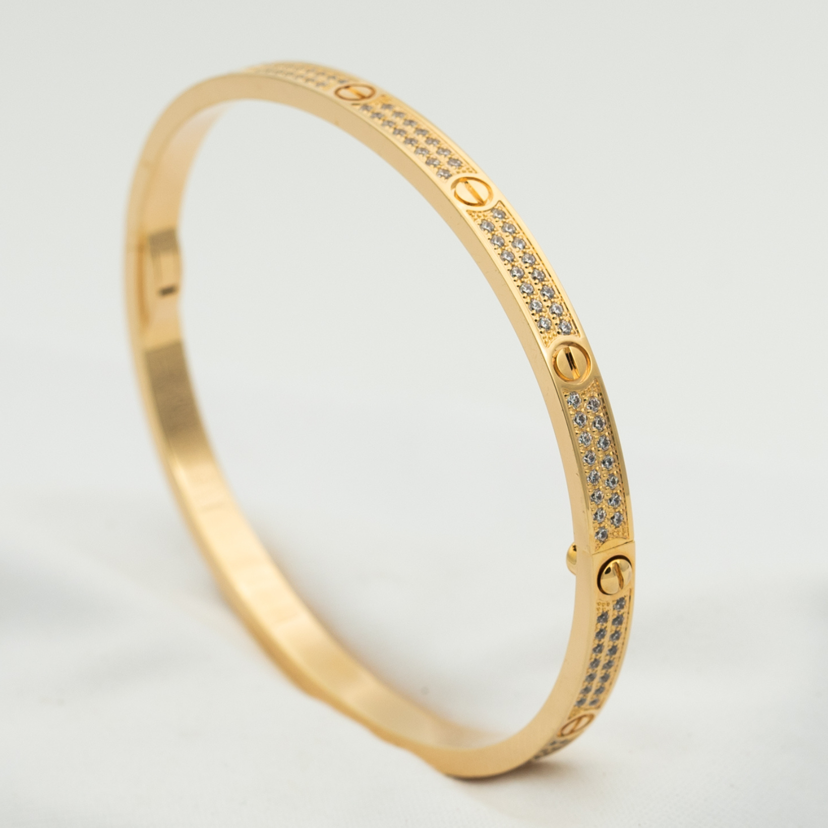 [⭐JeweliWhal]LOVE BRACELET 3.65MM DIAMOND-PAVED