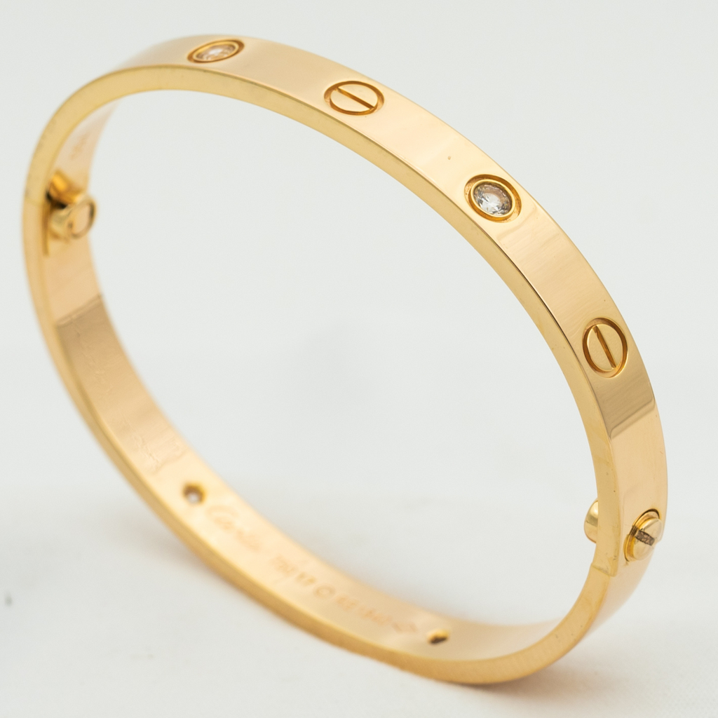 [⭐JeweliWhal]LOVE BRACELET 6.1MM 4 DIAMONDS