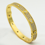 [⭐JeweliWhal]LOVE BRACELET 6.1MM DIAMOND-PAVED 10 BIG DIAMONDS