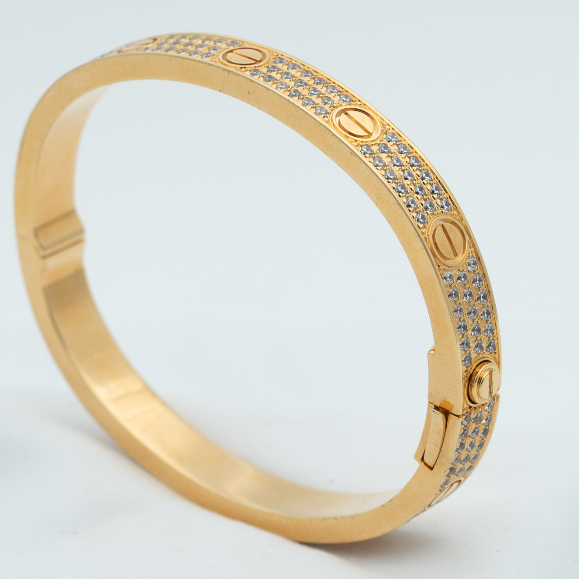 [⭐JeweliWhal]LOVE BRACELET 6.1MM DIAMOND-PAVED