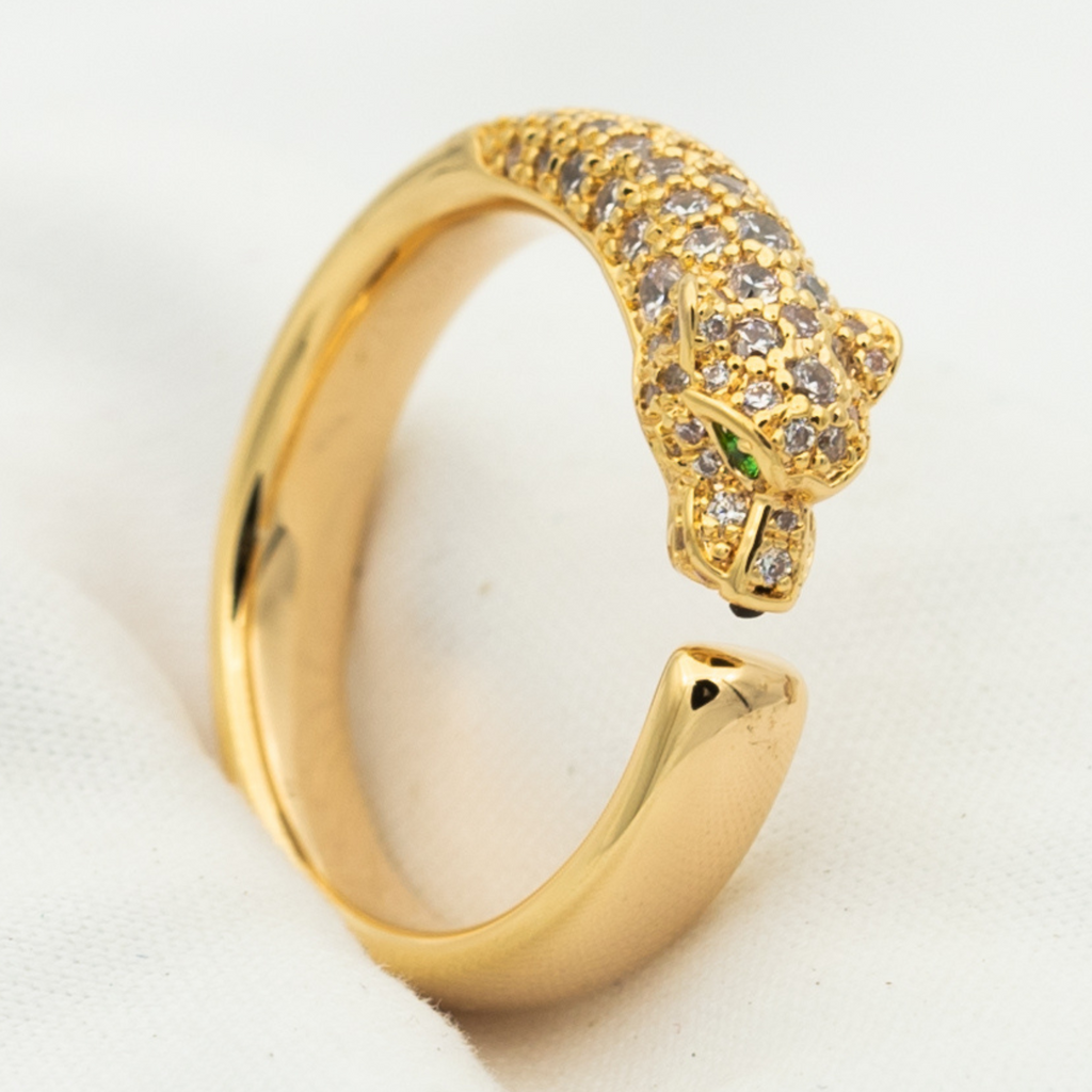 [⭐JeweliWhal]パンサーリング ダイヤモンド 7.3mm 