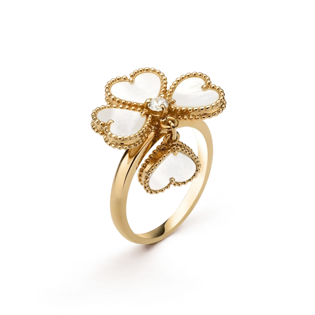 [⭐JeweliWhal]SWEET CLOVER WHITE MOP RING